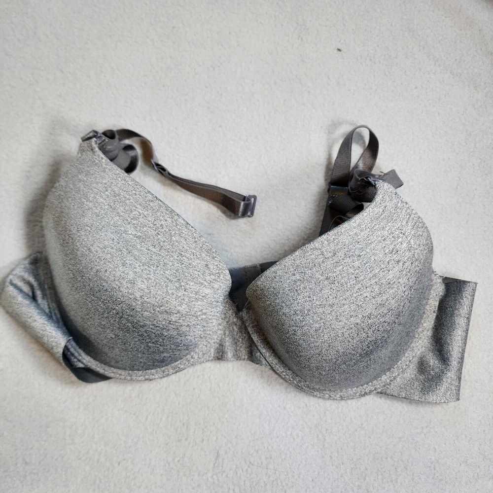 YMI Intimates Push Up Bra Gray Grey‎ 40D Adjustable Multi-way Straps